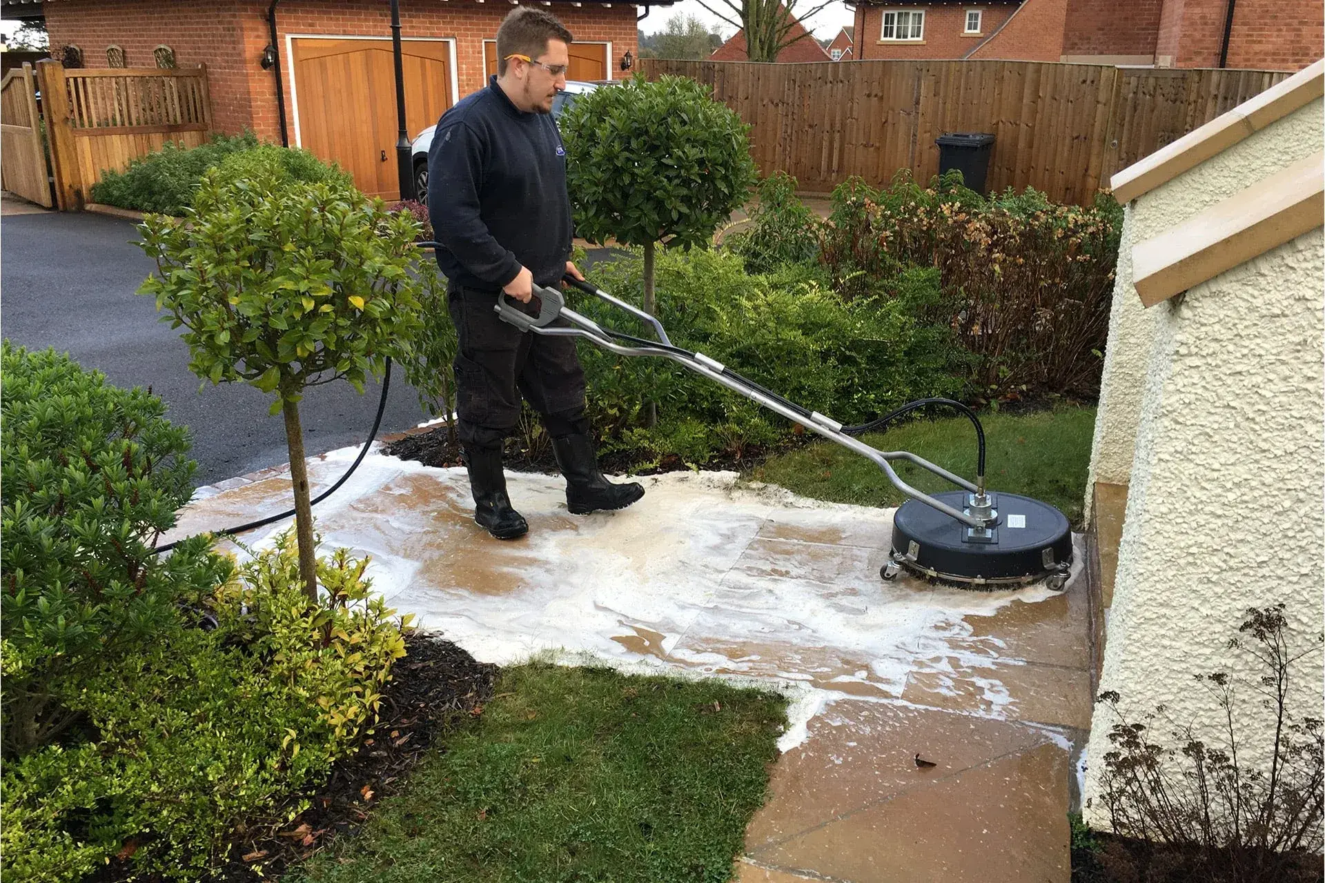 Pressure washing