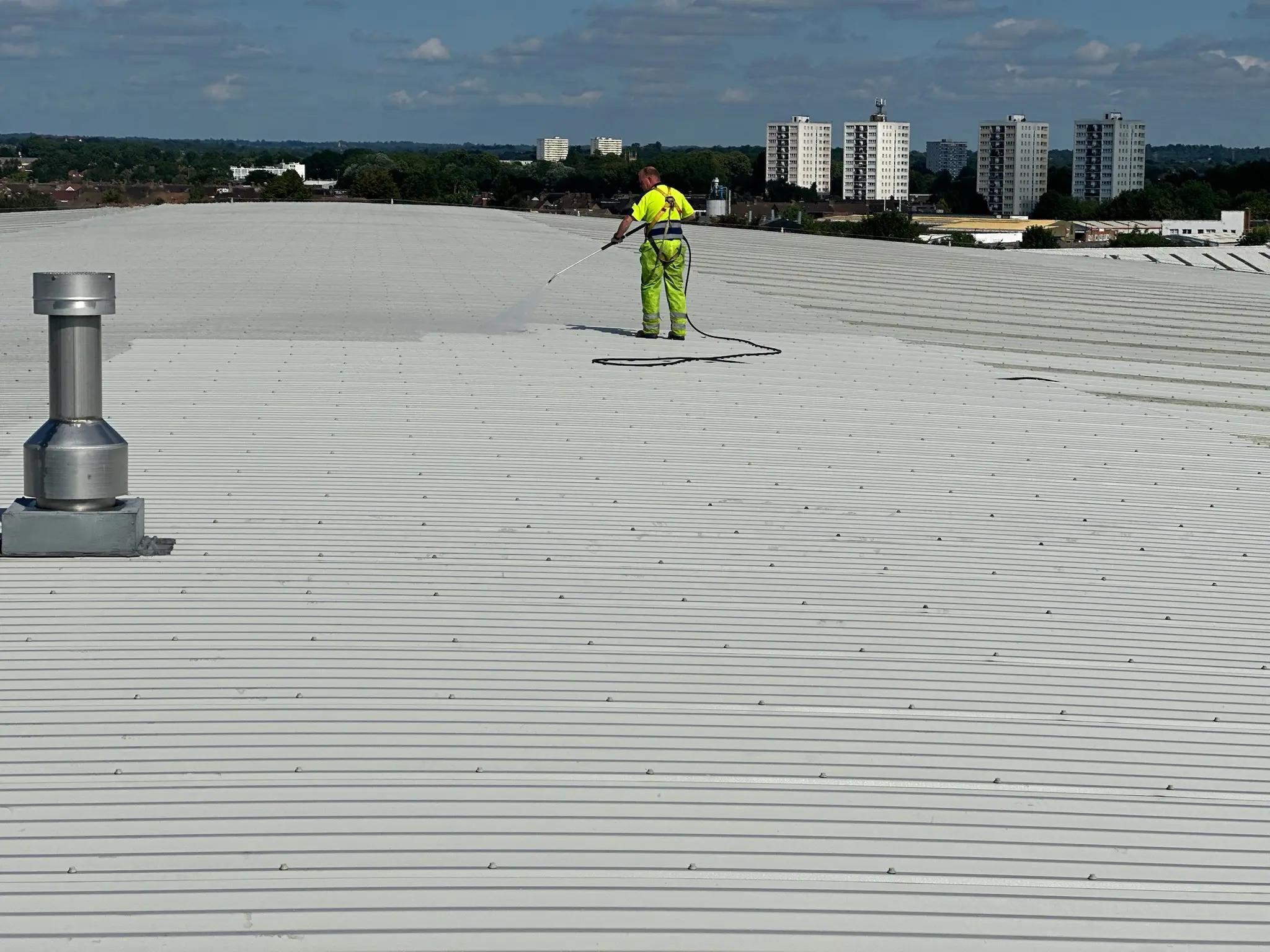 Commercial Roof Cleaning by DMC Facilities Management